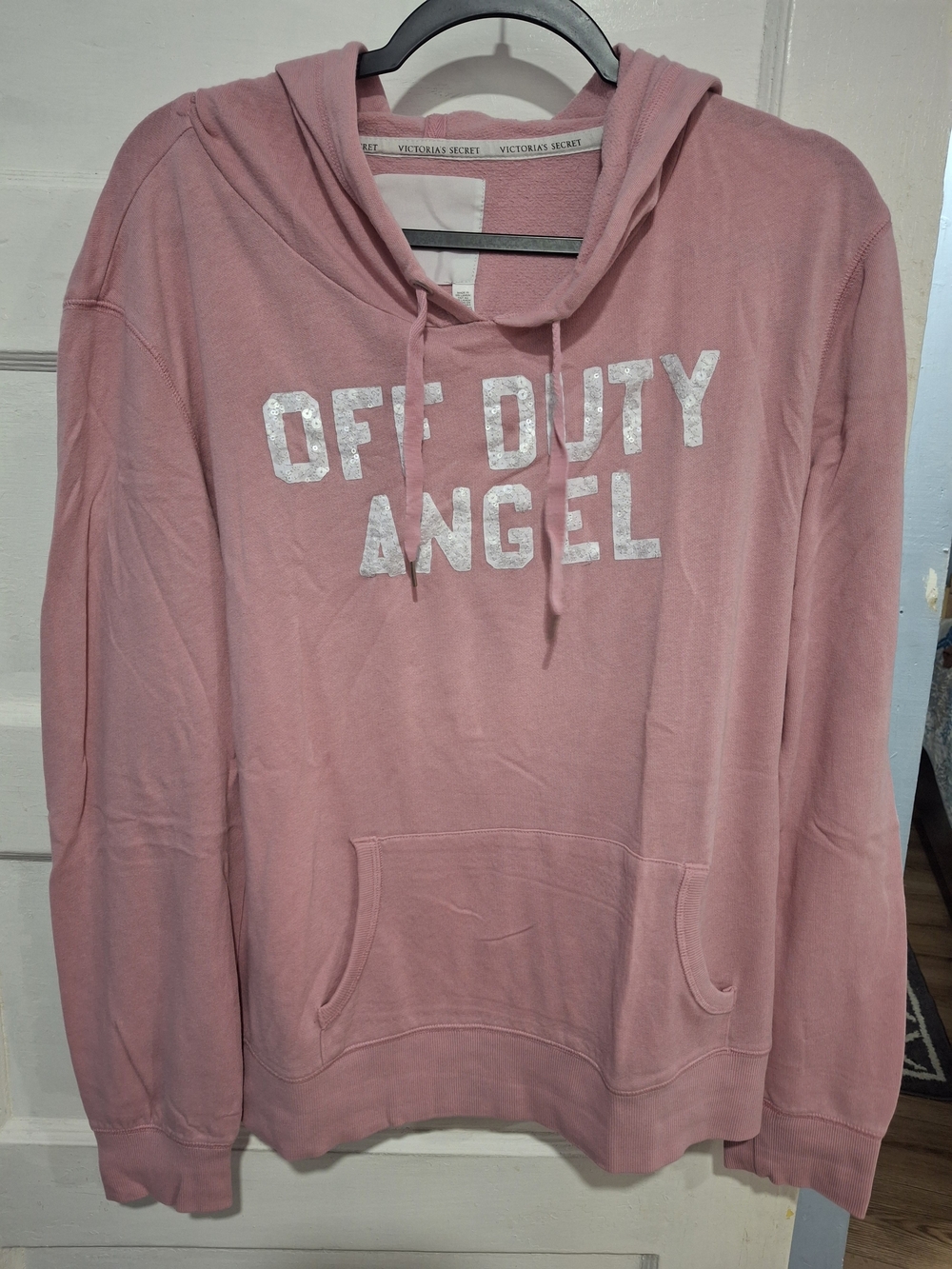 Victoria's Secret Pink 'Off Duty Angel' Hoodie Sweater - Dusty Pink